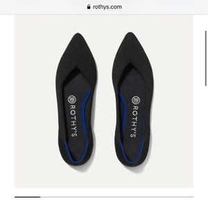 Rothy’s “The Point” Solid Black Shoes